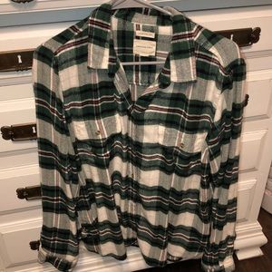 plaid button up